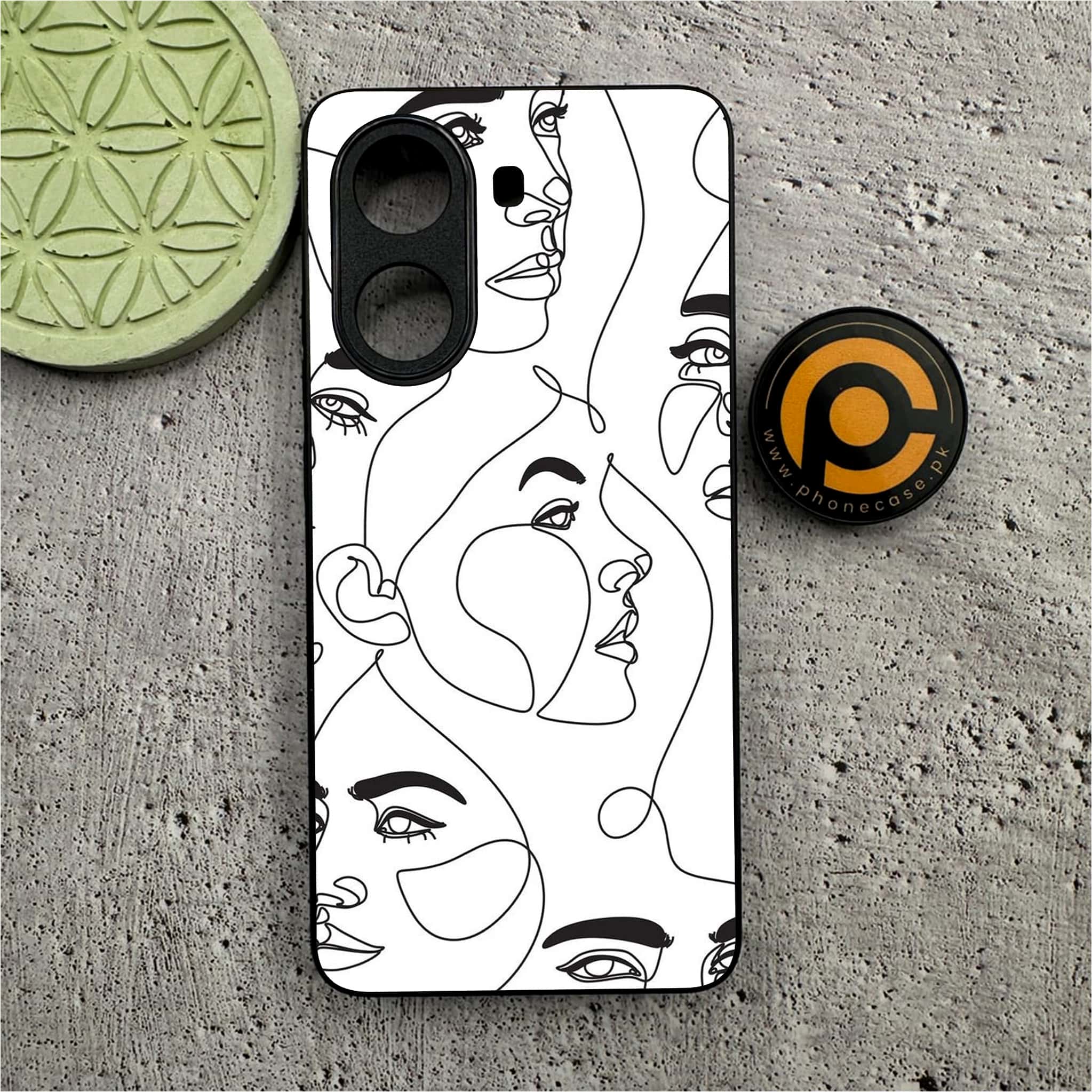 Xiaomi Redmi Turbo 4 - Girls Line Art Series - Premium Metal Printed soft Bumper shock Proof Case