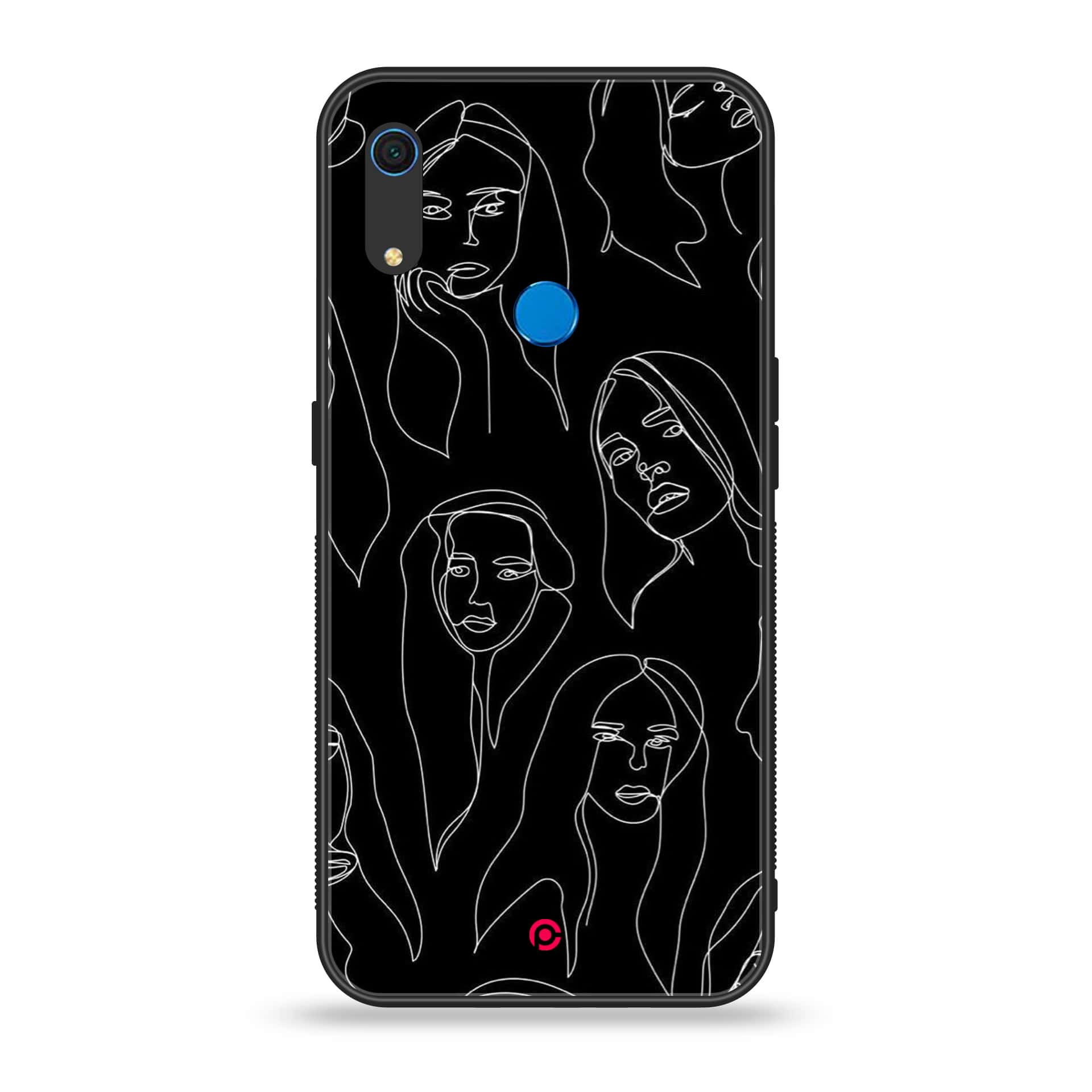 Huawei Y6s - Girls Line Art Series - Premium Printed Metal soft Bumper shock Proof Case