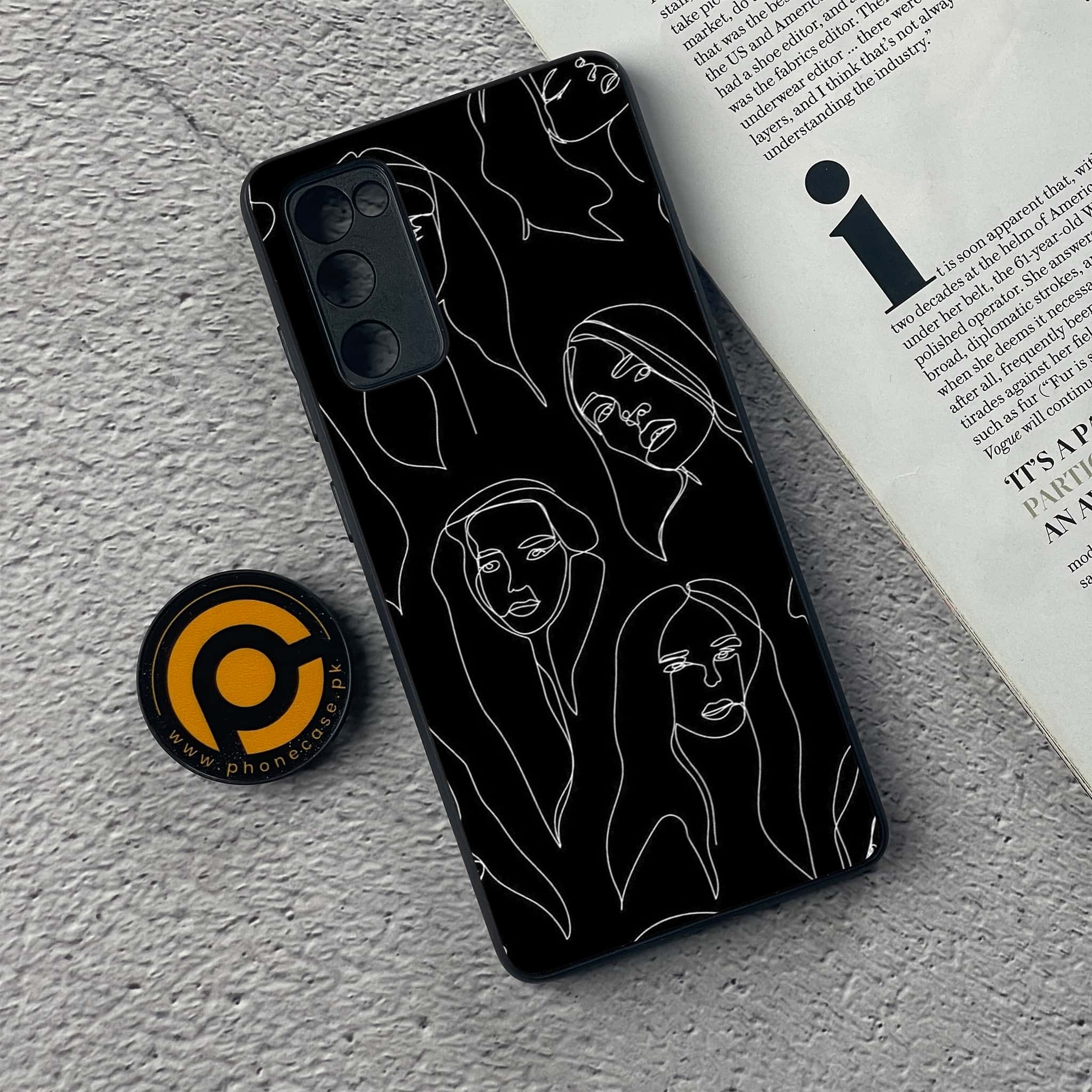 Samsung Galaxy S20 FE Girl Line Art Series Premium Printed Glass soft Bumper shock Proof Case