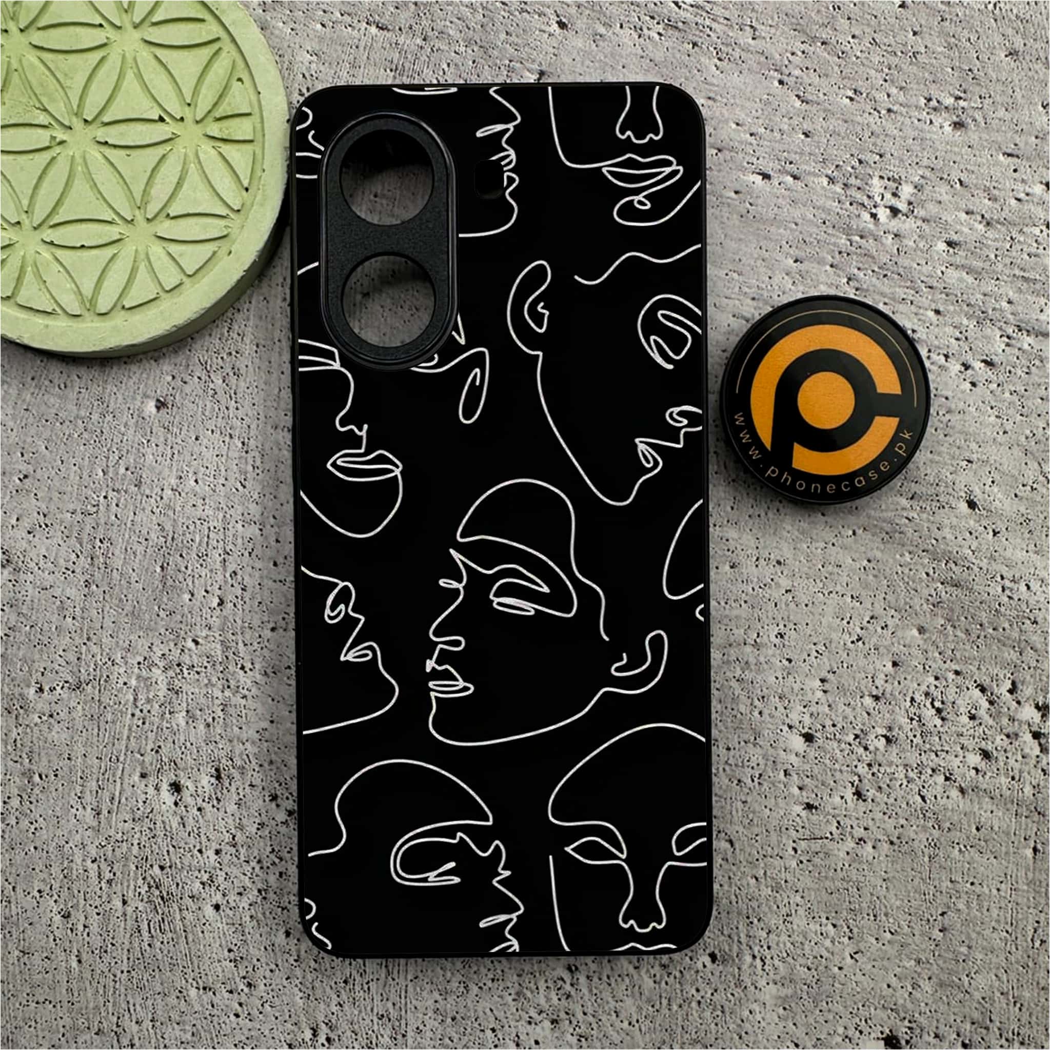 Xiaomi Redmi Turbo 4 - Girls Line Art Series - Premium Metal Printed soft Bumper shock Proof Case