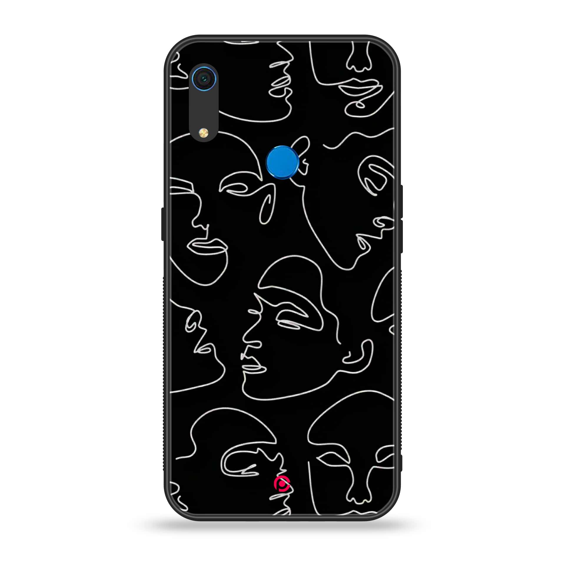 Huawei Y6s - Girls Line Art Series - Premium Printed Metal soft Bumper shock Proof Case