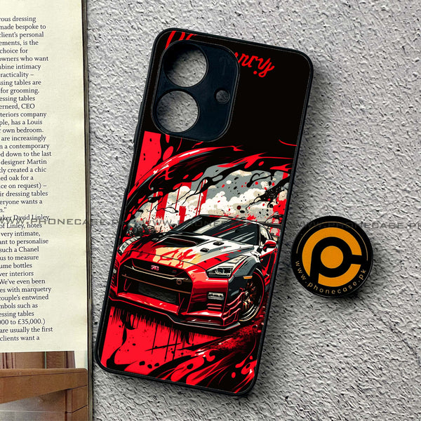 Realme Note 60 - Godzilla Racing Car - Premium Printed Metal Soft Case