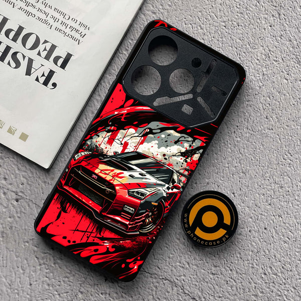Tecno Pova 6 Neo - Godzilla Racing Car - Premium Metal  Printed soft Bumper shock Proof Case