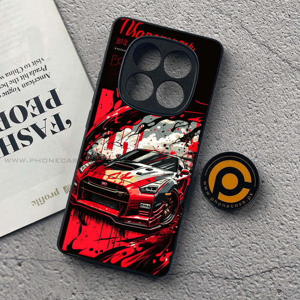 Redmi Note 14 Pro - Godzilla Racing Car - Premium Printed Glass soft Bumper Shock Proof Case