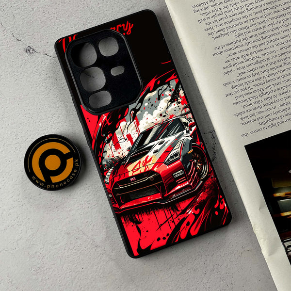 Infinix Note 50 - Godzilla Racing Car - Premium Metal Printed Soft Bumper Shockproof Case