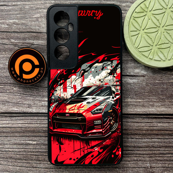 Realme C65  - Godzilla Racing Car - Premium Metal Printed soft Bumper shock Proof Case