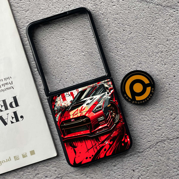Xiaomi Mix Flip - Godzilla Racing Car - Premium Metal  Printed soft Bumper shock Proof Case