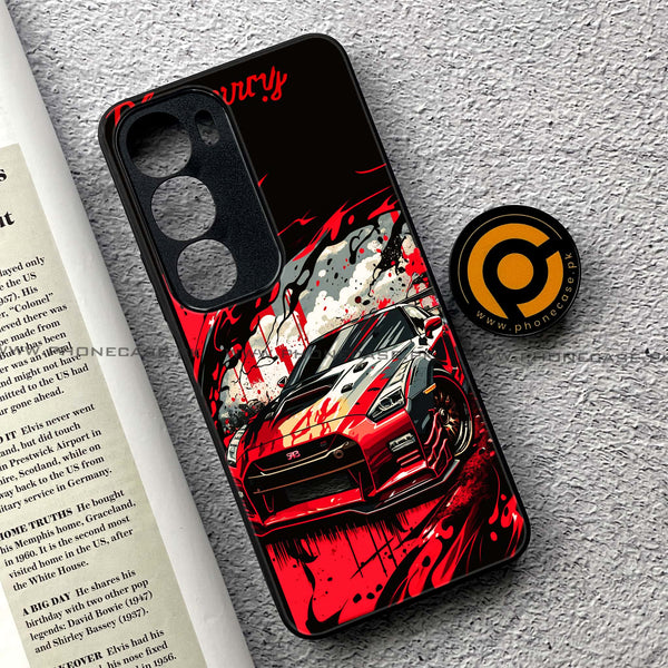 Vivo Y19s Pro - Godzilla Racing Car - Premium Metal Printed soft Bumper shock Proof Case