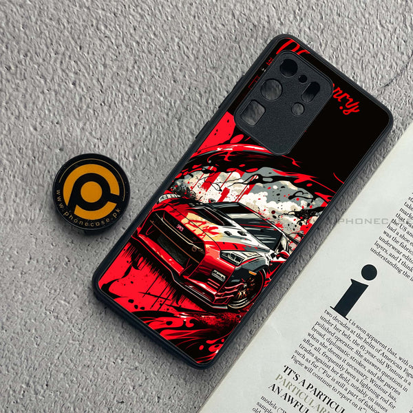 Samsung Galaxy S20 Ultra - Godzilla Racing Car - Premium Metal  Printed soft Bumper shock Proof Case