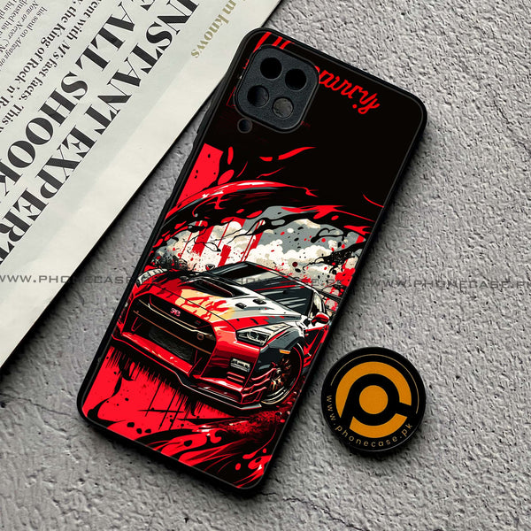 Samsung Galaxy A12/A12 Nacho - Godzilla Racing Car - Premium Printed Glass Case