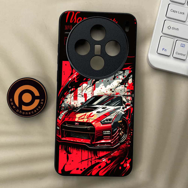 Vivo X200 - Godzilla Racing Car - Premium Metal  Printed soft Bumper shock Proof Case