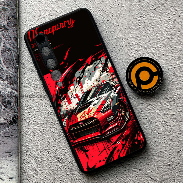 Xiaomi Mi 10 - Godzilla Racing Car - Premium Printed Metal soft Bumper shock Proof Case