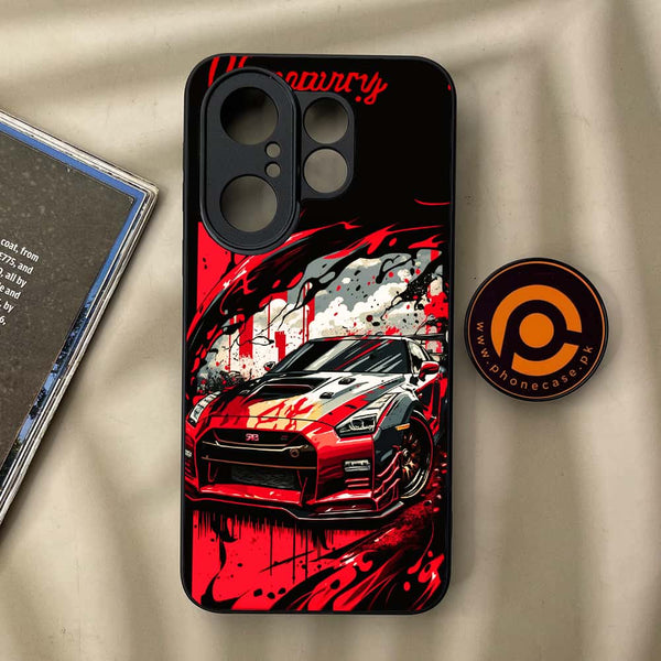 Vivo X200 FE -  Godzilla Racing Car - Premium Metal Printed soft Bumper Shock Proof Case