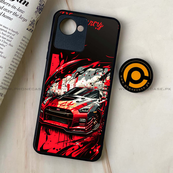 Realme C30 - Godzilla Racing Car - Premium Printed Glass soft Bumper Shock Proof Case