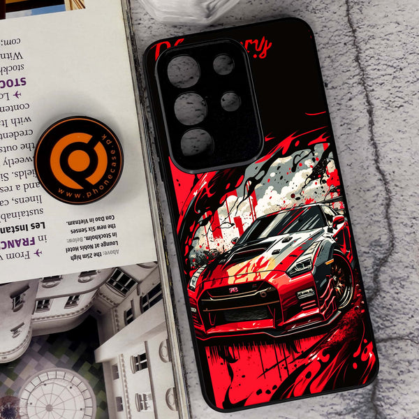 Vivo Y29 4G - Godzilla Racing Car - Premium Metal Printed soft Bumper Shock Proof Case