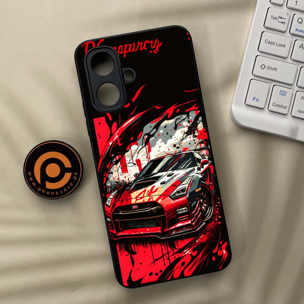 Tecno Spark Go 2 -  Godzilla Racing Car - Premium Metal Printed soft Bumper Shock Proof Case