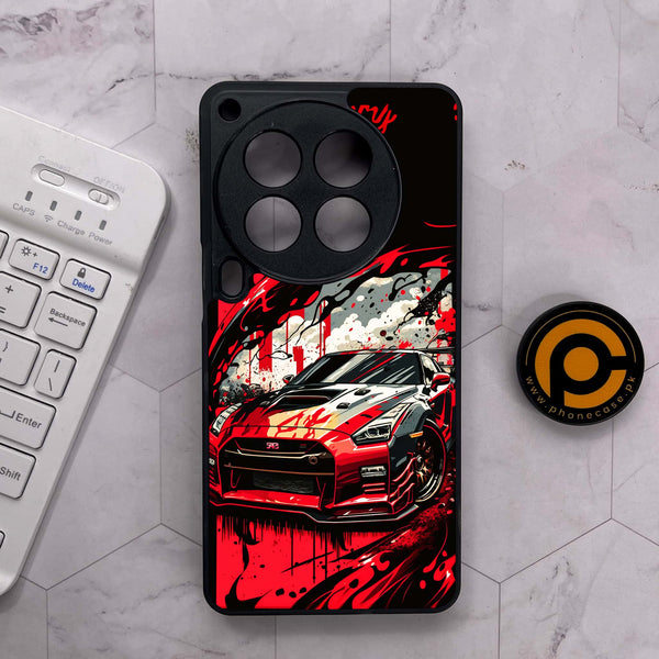 Tecno Camon 30 Premier - Godzilla Racing Car - Premium Metal Printed soft Bumper shock Proof Case