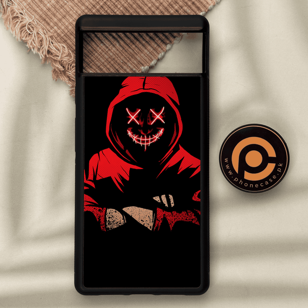 Google Pixel 6 - Anonymous 2.0 Design 5- Premium Metal Printed soft Bumper Shock Proof Case CS-24402