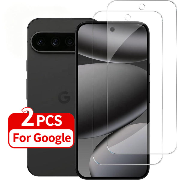 Google Pixel 6a - Pack of 2 pcs Borderless Full Covered 9H Tempered Glass Screen Protector - Anti-Shatter