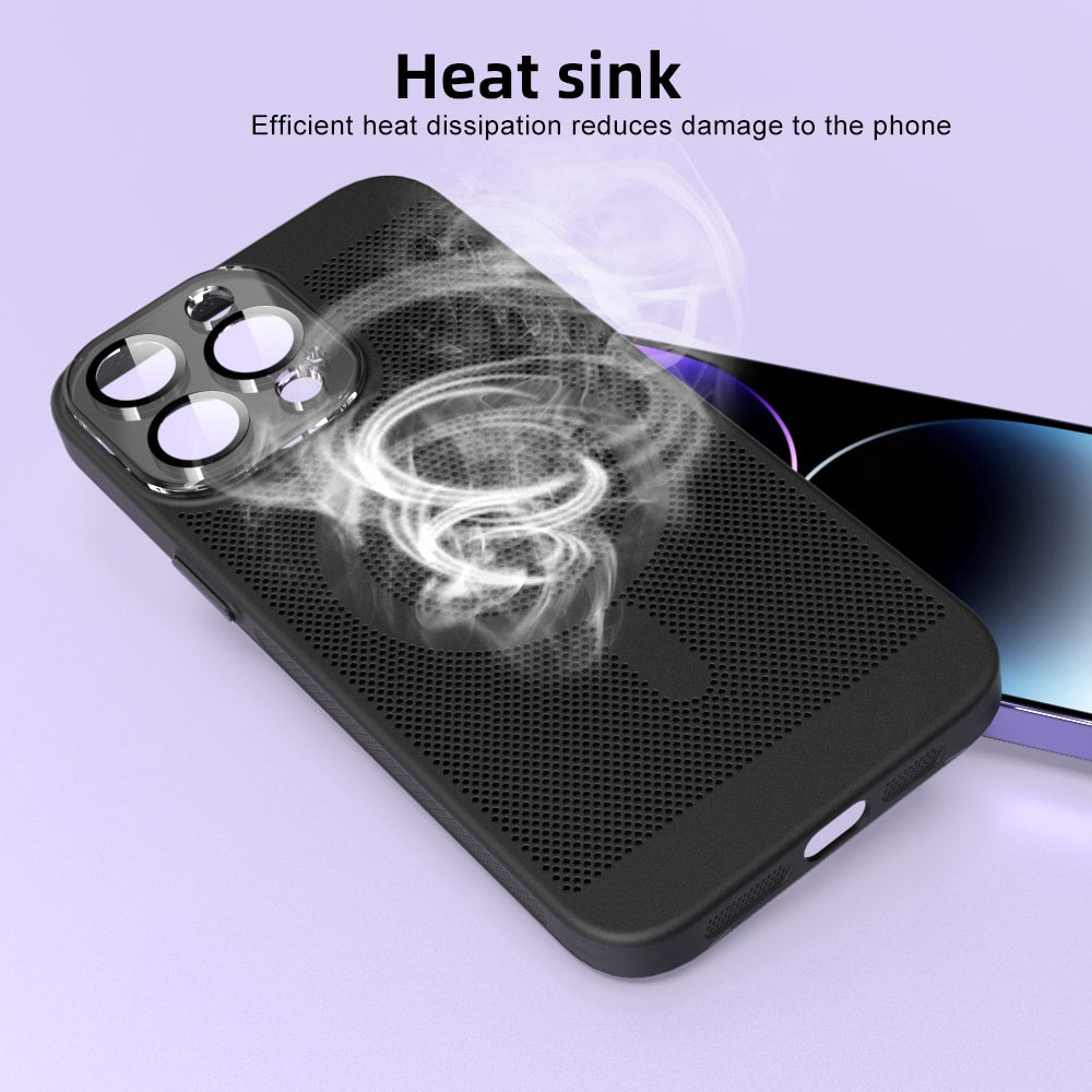 iPhone 11 Cooling MagSafe Case with Built-in Camera Glass Protection