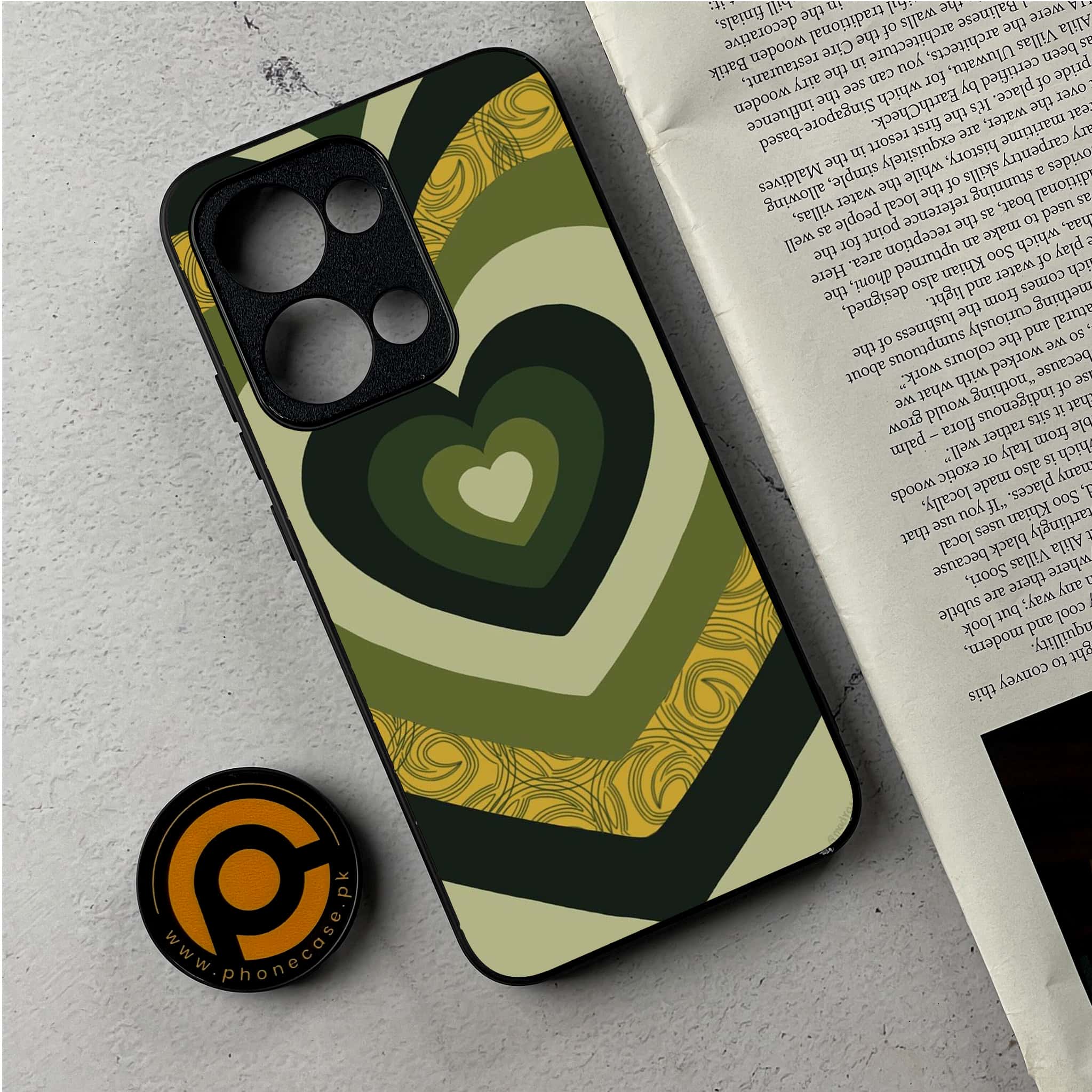 Oppo Reno 13 - Heart Beat 2.0 Series - Premium Metal Printed Soft Bumper Shockproof Case