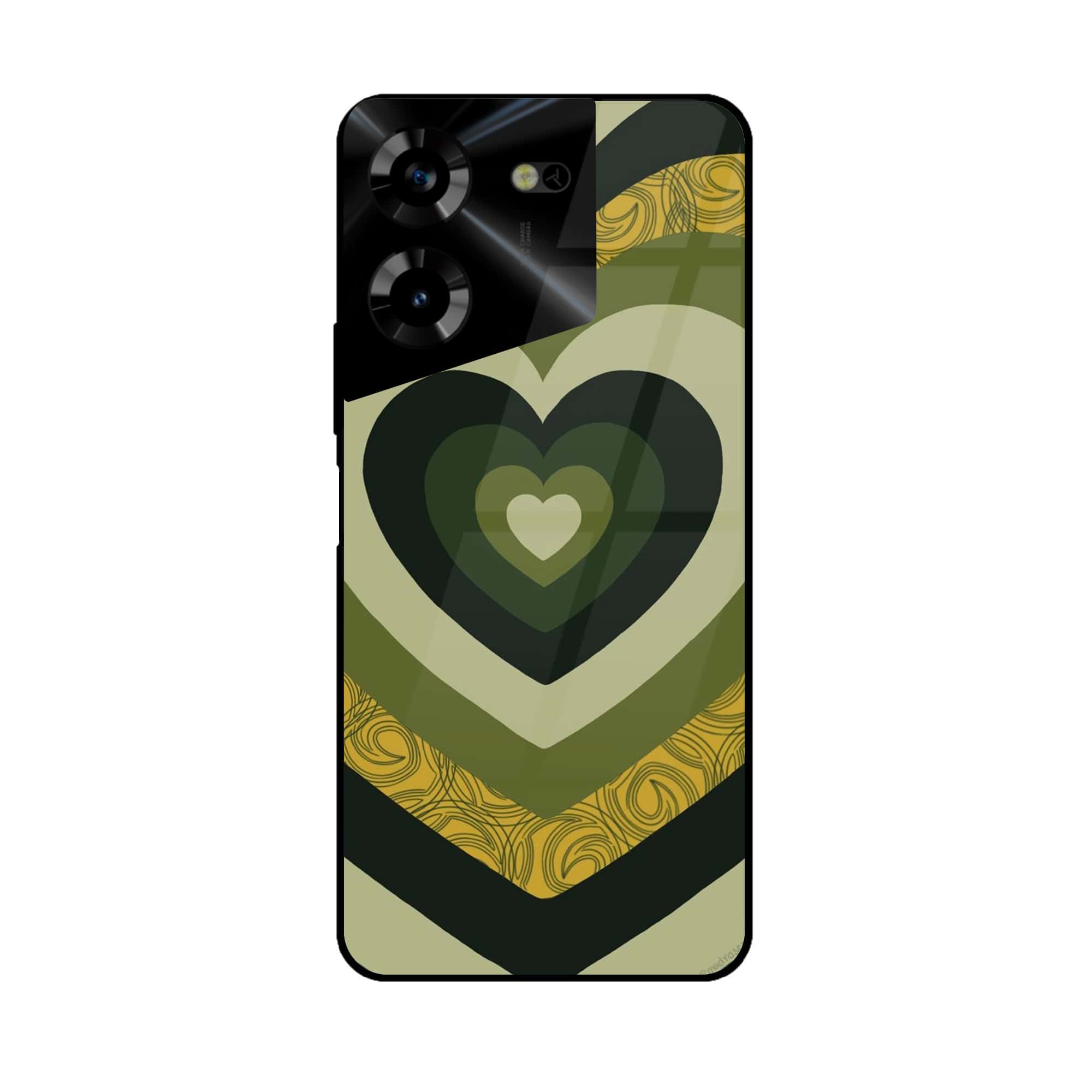 Tecno Pova 5 Pro - Heart beat 2.0 Series - Premium Printed Glass soft Bumper shock Proof Case
