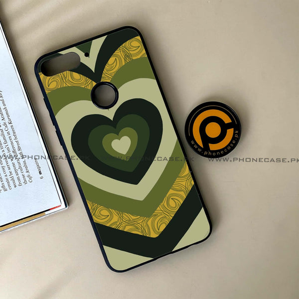 Huawei Y7 Prime (2018) -  Heart Beat Series 2.0 - Premium Printed Glass soft Bumper shock Proof Case