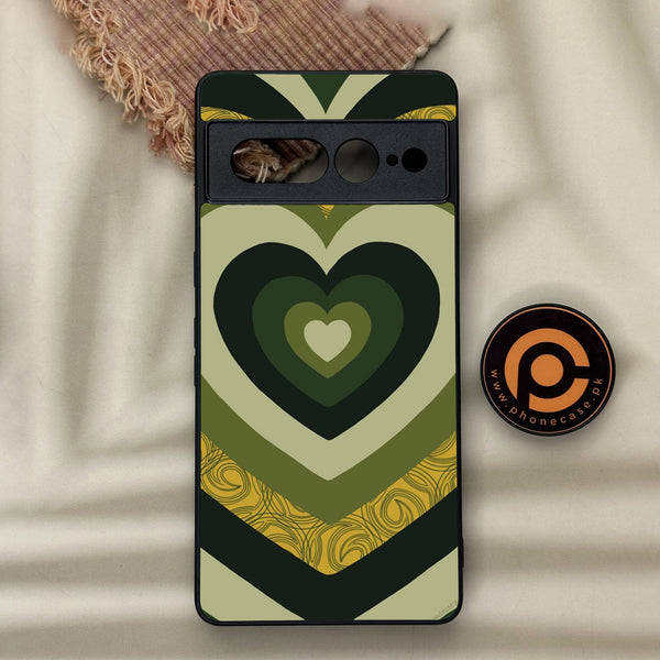 Google Pixel 7 Pro - Heart Beat Series 2.0 - Premium Metal Printed soft Bumper Shock Proof Case