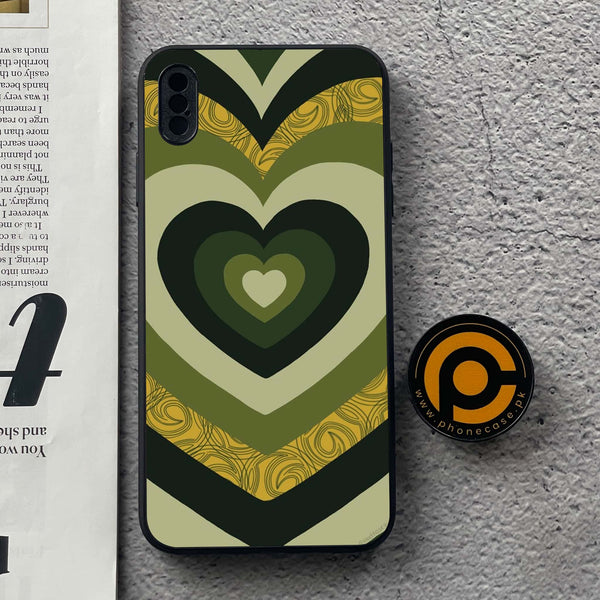 iPhone XS Max - Heart Beat 2.0 Series - Premium Metal Printed soft Bumper shock Proof Case