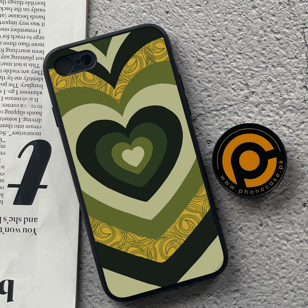 iPhone 7 / 8 - Heart Beat Series 2.0 - Premium Printed Glass soft Bumper shock Proof Case