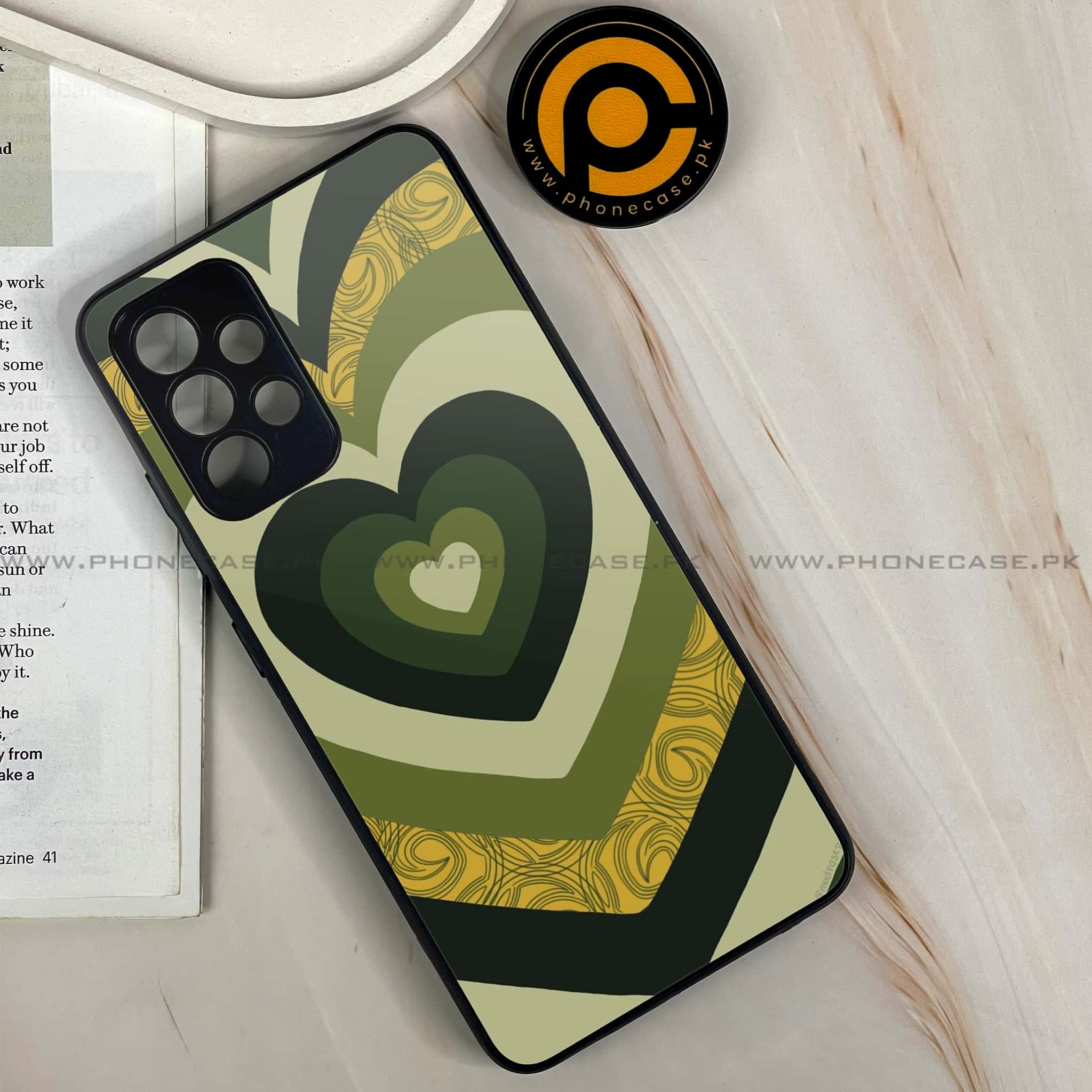Samsung Galaxy A13 - Heart Beat Series 2.0 - Premium Printed Glass soft Bumper shock Proof Case