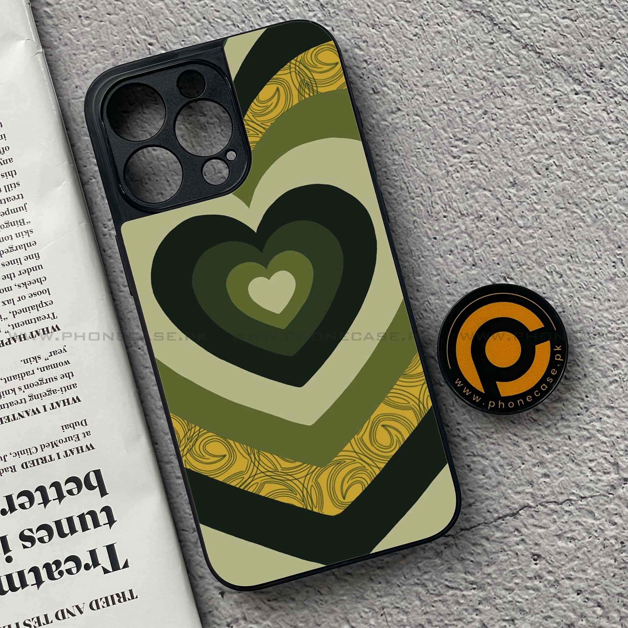 iPhone 15 Pro - Heart Beat 2.0 Series - Premium Metal Printed soft Bumper shock Proof Case