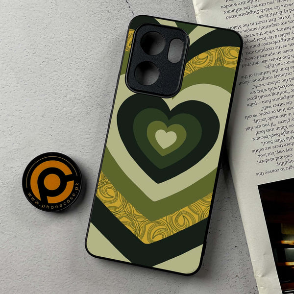 Oppo Reno 14F - Heart Beat 2.0 Series - Premium Metal Printed Soft Bumper Shockproof Case