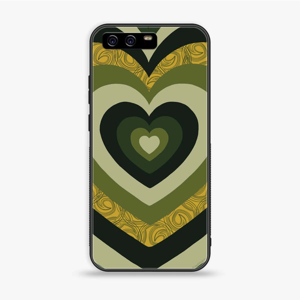 Huawei P10 - Heart Beat 2.0 Series - Premium Printed Glass soft Bumper shock Proof Case