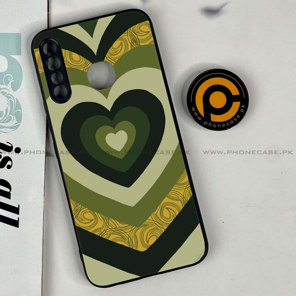 Infinix Hot 8 Lite - Heart Beat 2.0 Series - Premium Printed Glass soft Bumper shock Proof Case