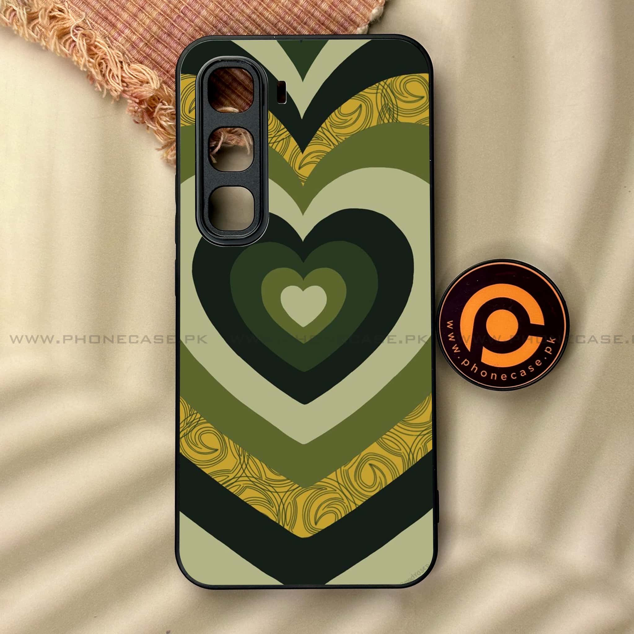 Infinix Hot 60 Pro Plus - Heart Beat 2.0 Series - Premium Metal Printed soft Bumper shock Proof Case