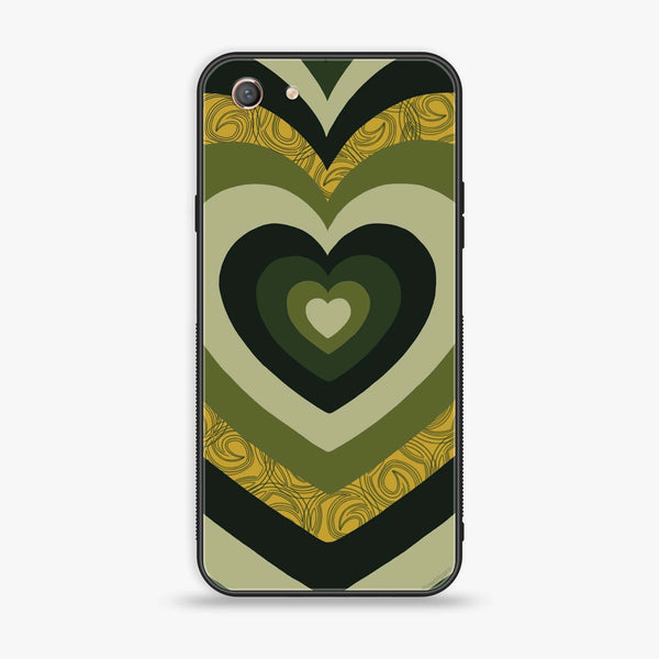 Oppo A71 (2018) - Heart Beat 2.0 Series - Premium Printed Glass soft Bumper shock Proof Case