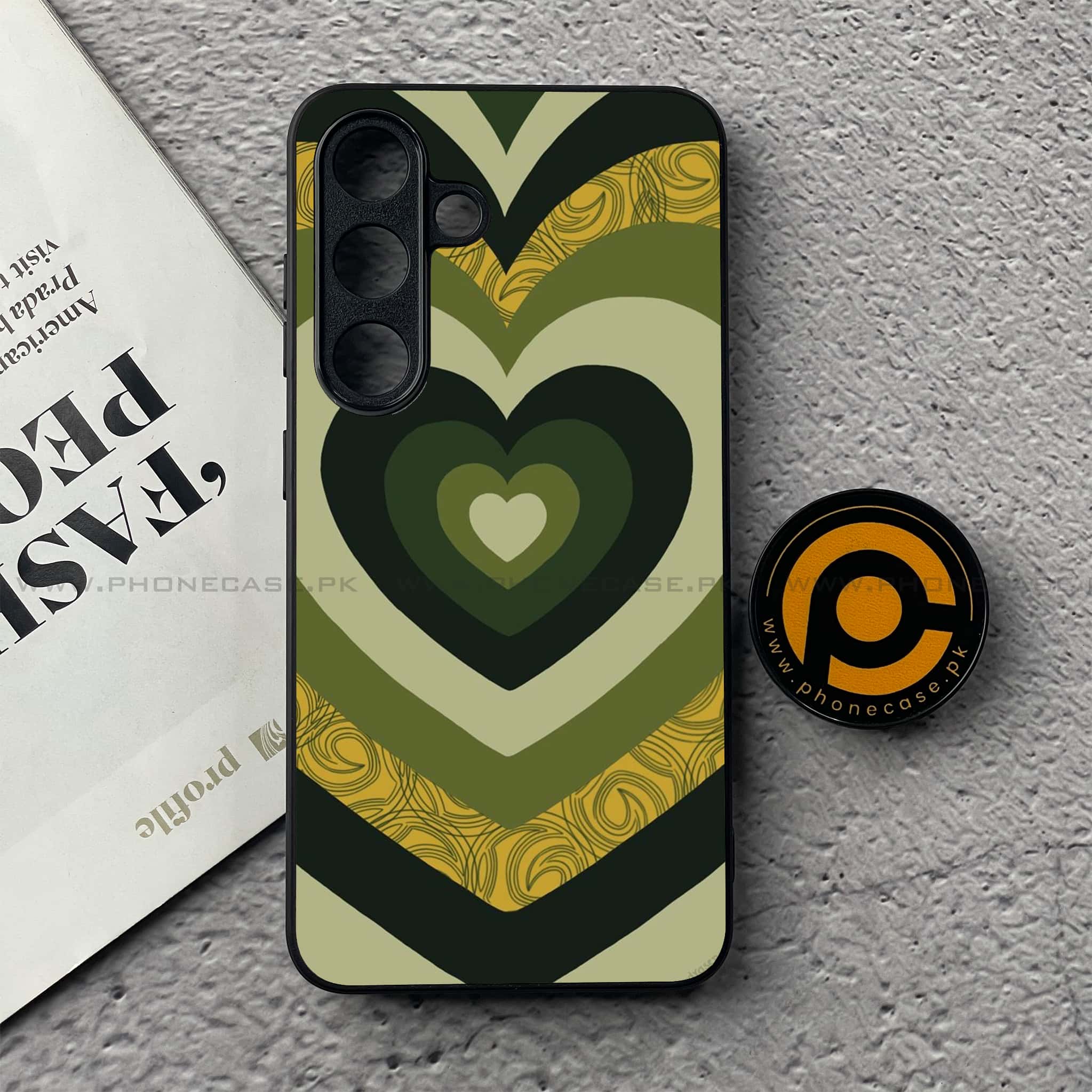 Samsung Galaxy S25 FE - Heart Beat 2.0 Series - Premium Metal Printed soft Bumper shock Proof Case