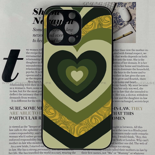 iPhone 14 Pro Max - Heart Beat Series 2.0 - Premium Printed Glass soft Bumper shock Proof Case