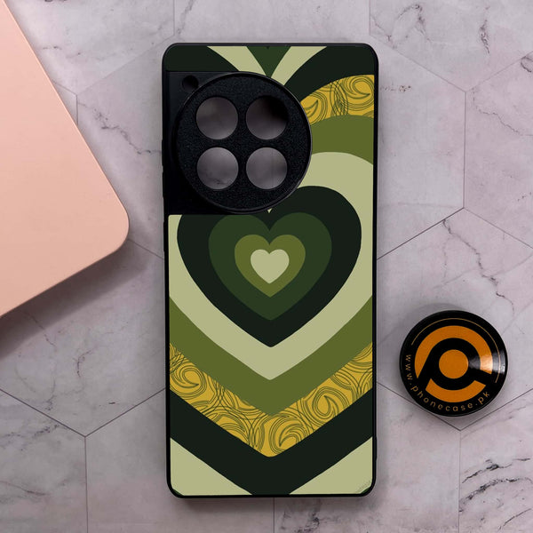 OnePlus 12R - Heart Beat 2.0 Series - Premium Metal Printed soft Bumper shock Proof Case