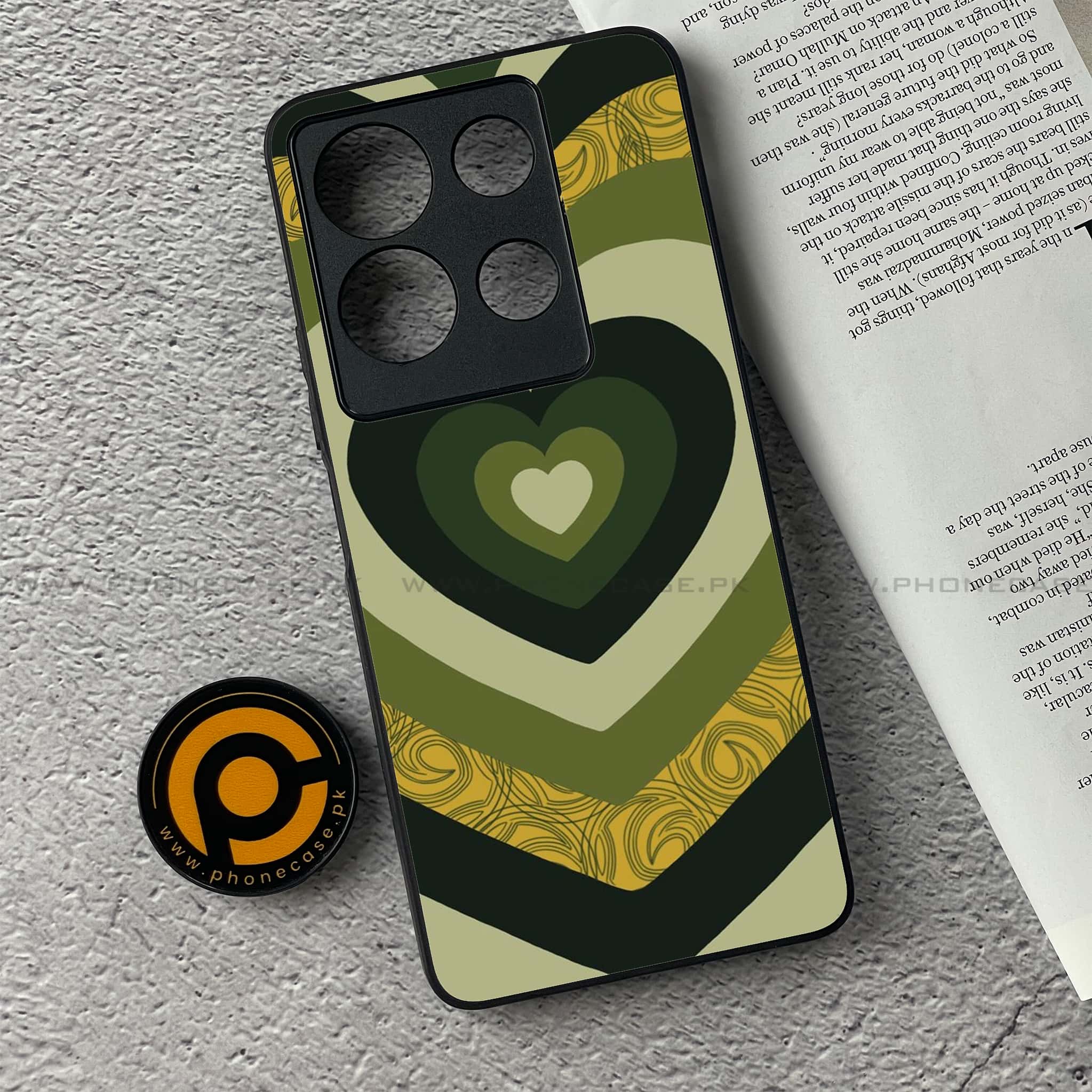 Infinix Note 30 - Heart Beat Series 2.0 - Premium Printed Glass soft Bumper shock Proof Case