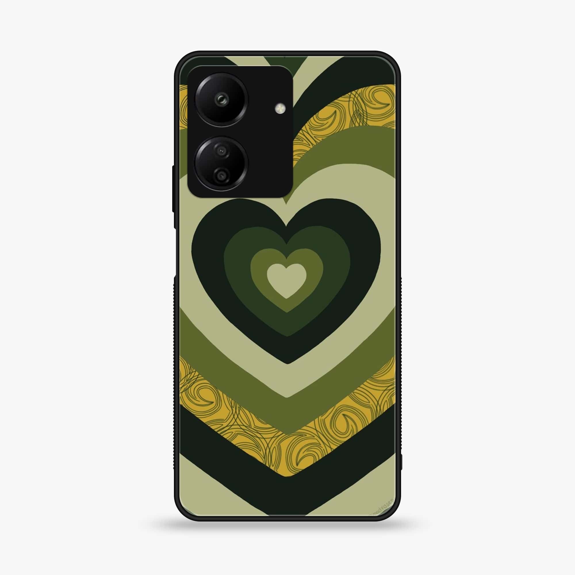 Xiaomi Poco C65 - Heart Beat 2.0 Series - Premium Printed Glass soft Bumper shock Proof Case