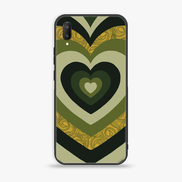 Vivo V11 - Heart Beat 2.0 Series - Premium Printed Glass soft Bumper shock Proof Case