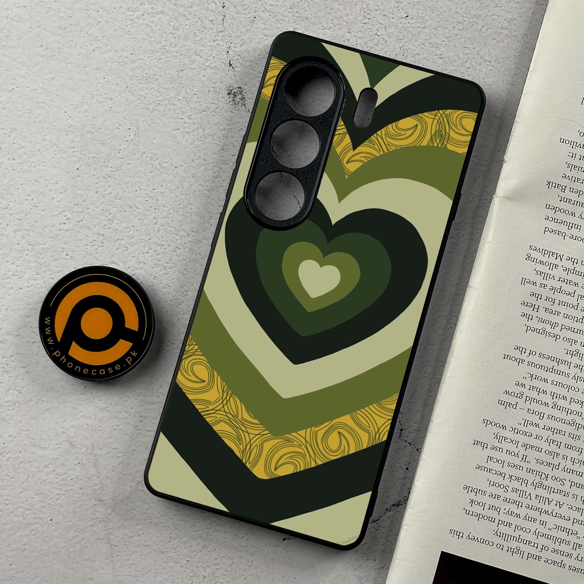 Tecno Camon 40 Pro - Heart Beat 2.0 Series - Premium Metal Printed Soft Bumper Shockproof Case