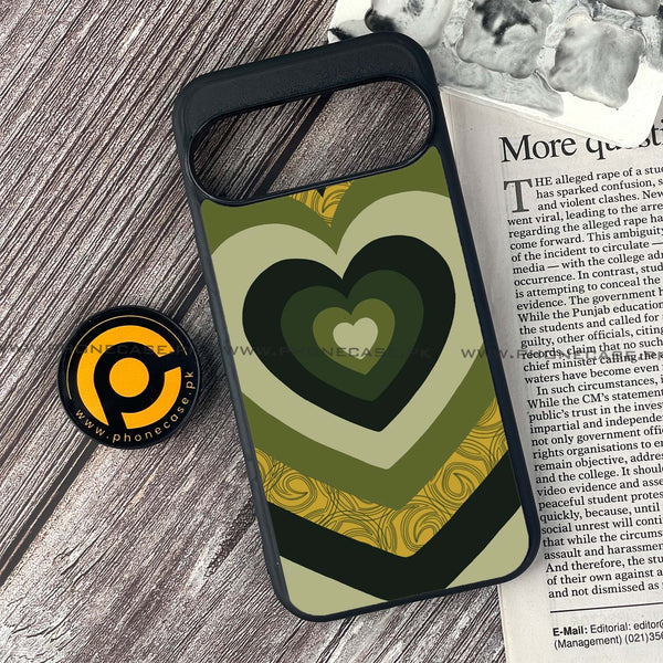 Google Pixel 9 - Heart Beat 2.0 Series  - Premium Printed Glass soft Bumper shock Proof Case