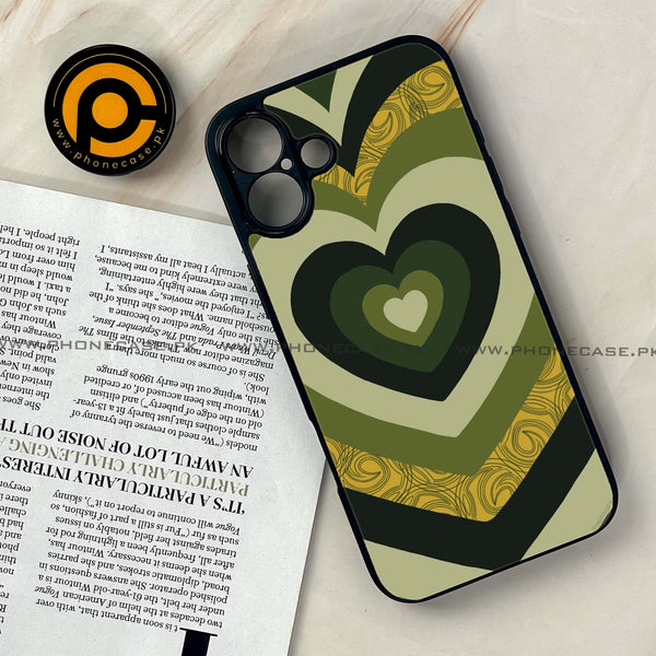 iPhone 16 Plus - Heart Beat 2.0 Series - Premium Printed Glass soft Bumper shock Proof Case