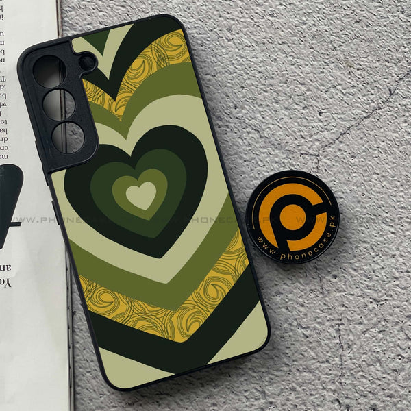 Samsung Galaxy S22 - Heart Beat Series 2.0 - Premium Metal Printed soft Bumper shock Proof Case