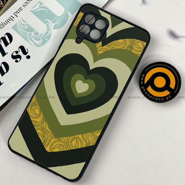 Samsung Galaxy A22 - Heart Beat Series 2.0 - Premium Printed Glass soft Bumper shock Proof Case