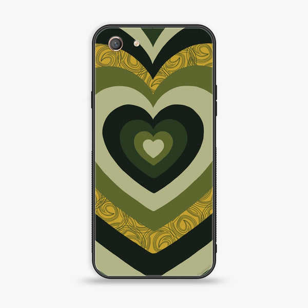 Oppo A71 (2017)  - Heart Beat 2.0  Series - Premium Printed Glass soft Bumper shock Proof Case