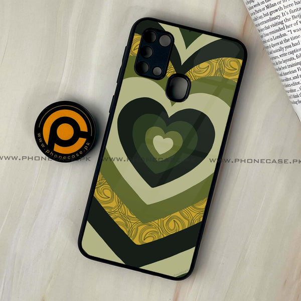 Galaxy M31 - Heart Beat 2.0 Series - Premium Printed Glass soft Bumper shock Proof Case